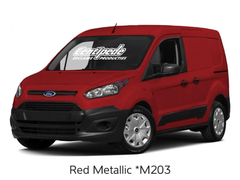 Carwrapping bestelauto voorbeeldfoto Red Metallic