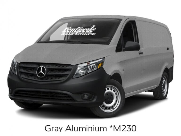 Carwrapping bestelbus voorbeeldfoto Gray Aluminium