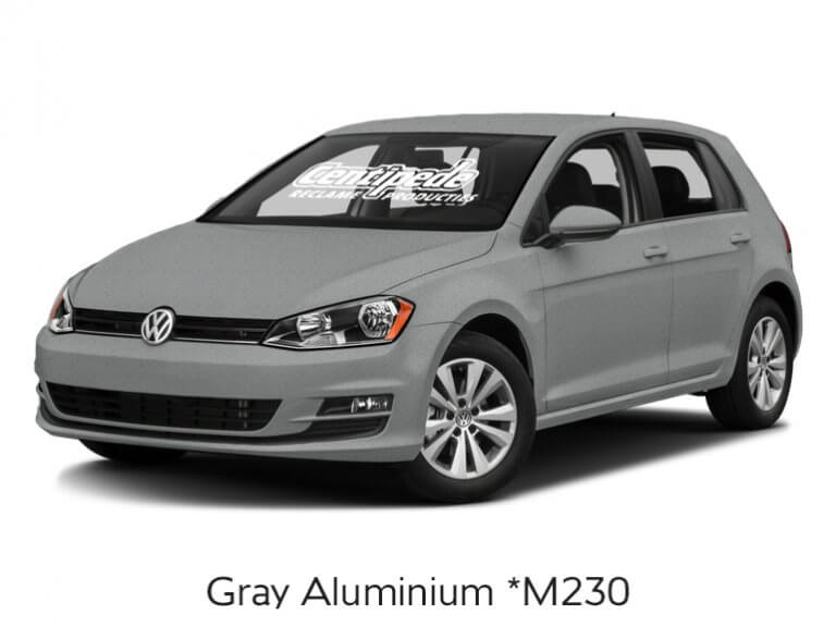 Carwrapping personenauto voorbeeldfoto Grey Aluminium